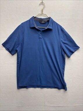 Michael Strahan Modern Men's Polo Shirt - Navy Blue XL